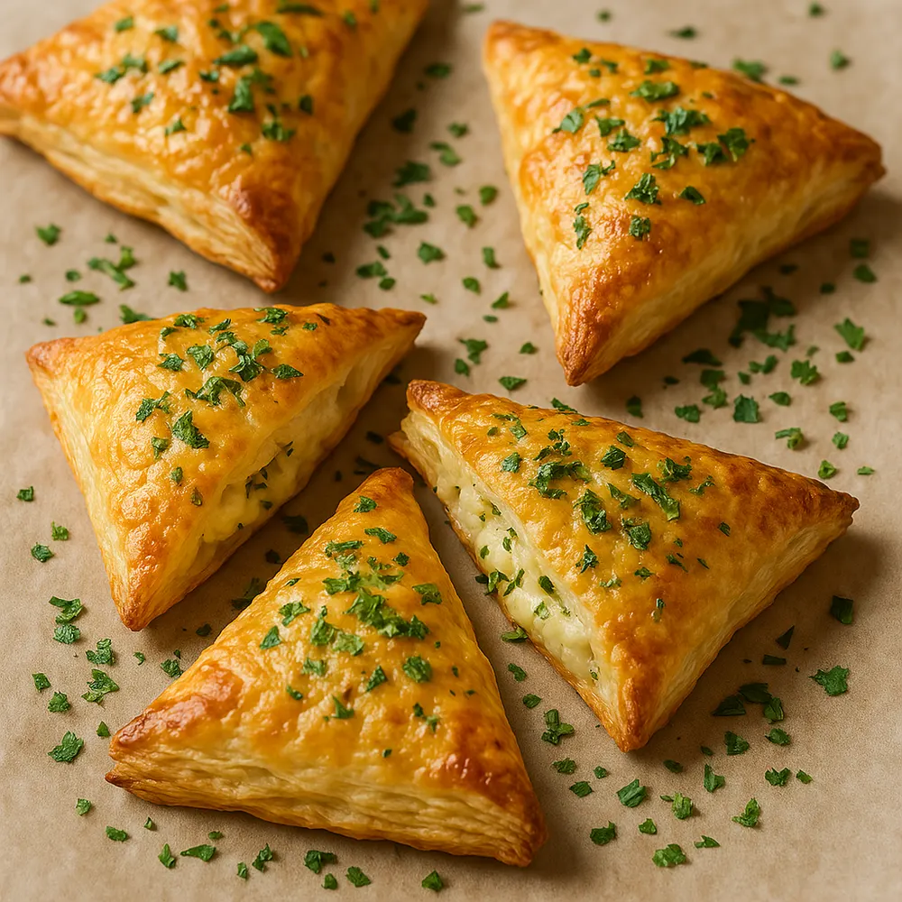 Feuilletés au fromage et aux herbes