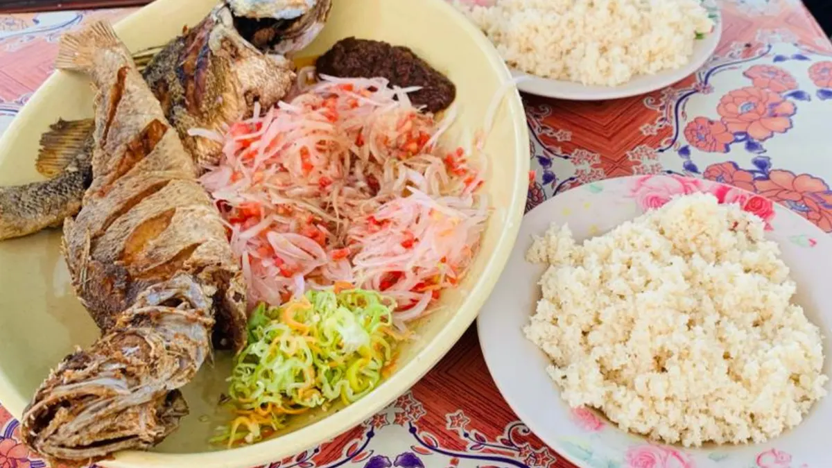 Attiéké poisson