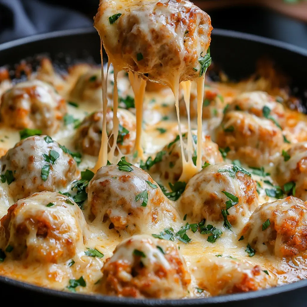 Boulettes de poulet au fromage