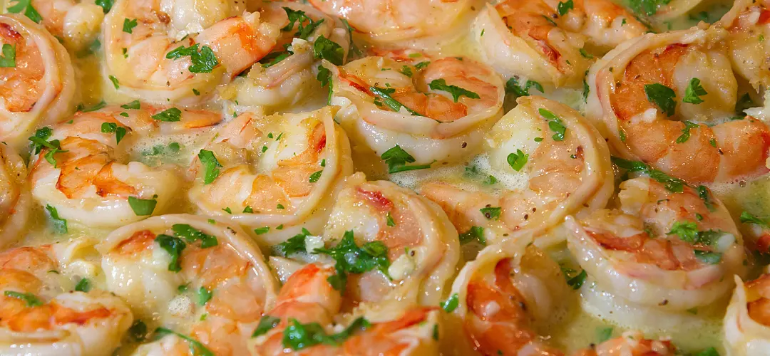 Crevettes sautés à l'ail et au persil