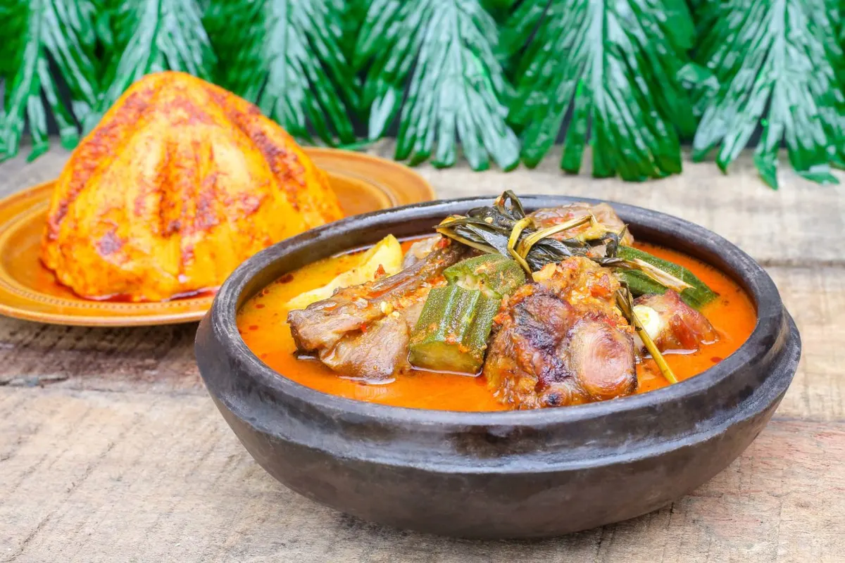 Foufou à la sauce Kokotcha