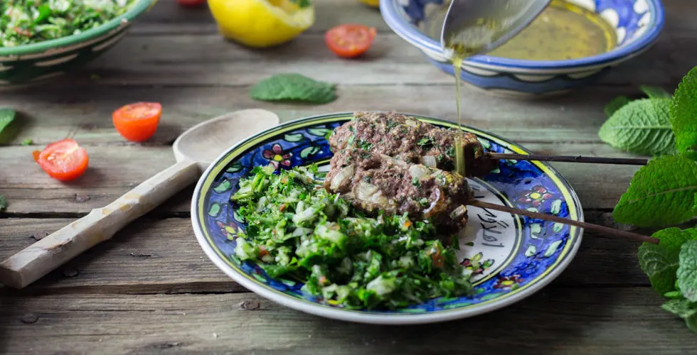 Brochettes de keftah libanaise