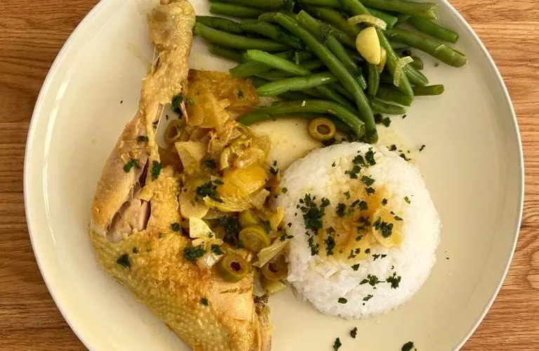 poulet citron confit
