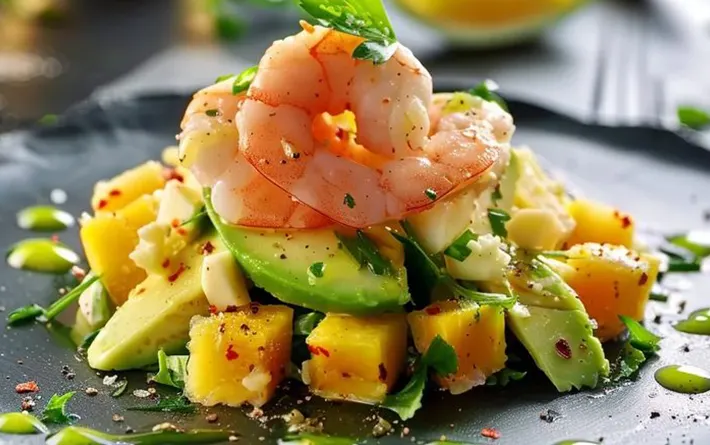 Salade festive de mangue et avocat : fraîcheur et exotisme à votre table