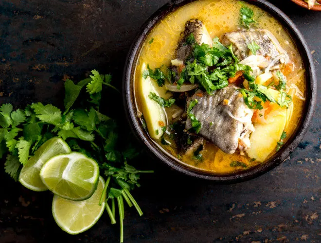 Sauce légumes au poisson frais
