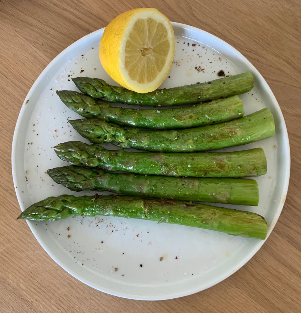 asperge grillée au citron