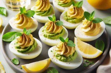 Œufs farcis à la mousse d’avocat et citron