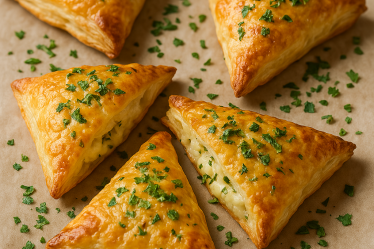 feuilletés au fromage et aux herbes