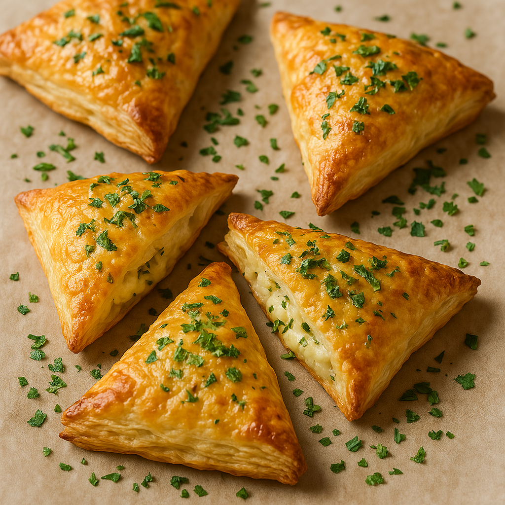 feuilletés au fromage et aux herbes