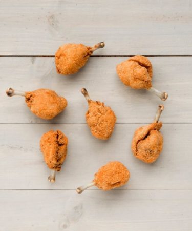 sucettes de poulet pané