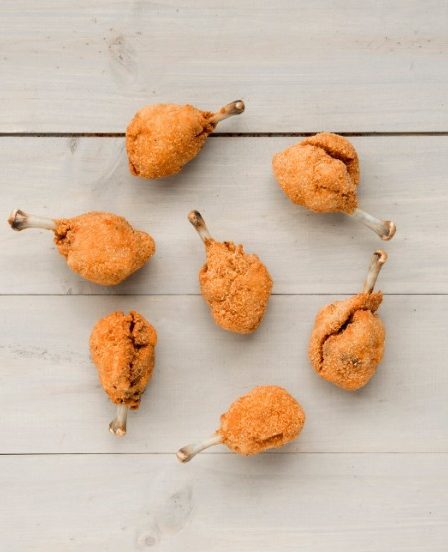 sucettes de poulet pané