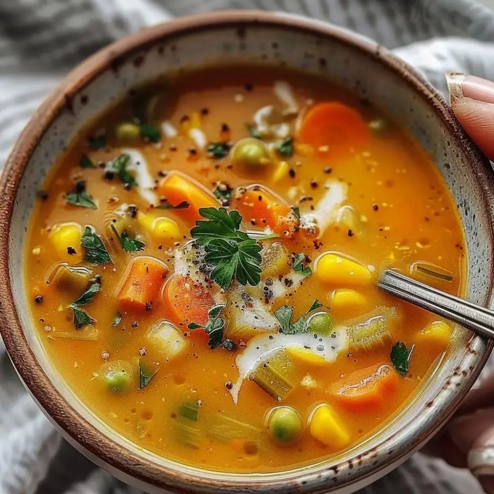 Soupe de légumes crédit photo: @pinterest